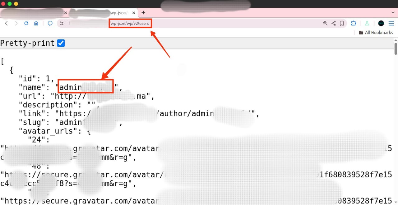 REST API information disclosure